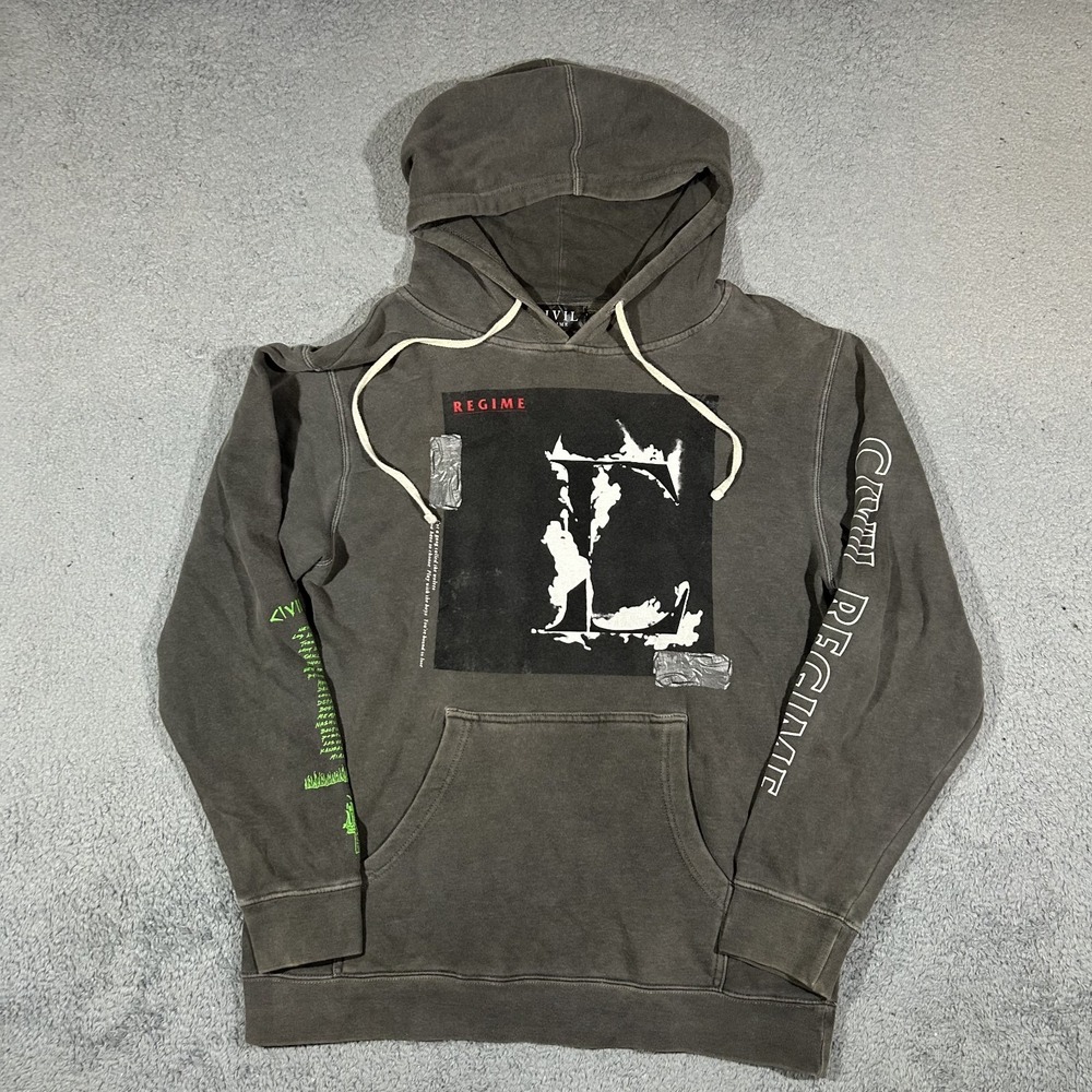 Civil Regime Gray Pullover Hoodie Mens Size Medium #3843